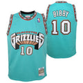 Youth Vancouver Grizzlies Mike Bibby Mitchell & Ness Teal 1998-99 Hardwood Classics Swingman Jersey product image 1,