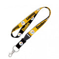 Pittsburgh Steelers 1" Lanyard with Detachable Buckle By Wincraft product image 1, provided for visual reference and product