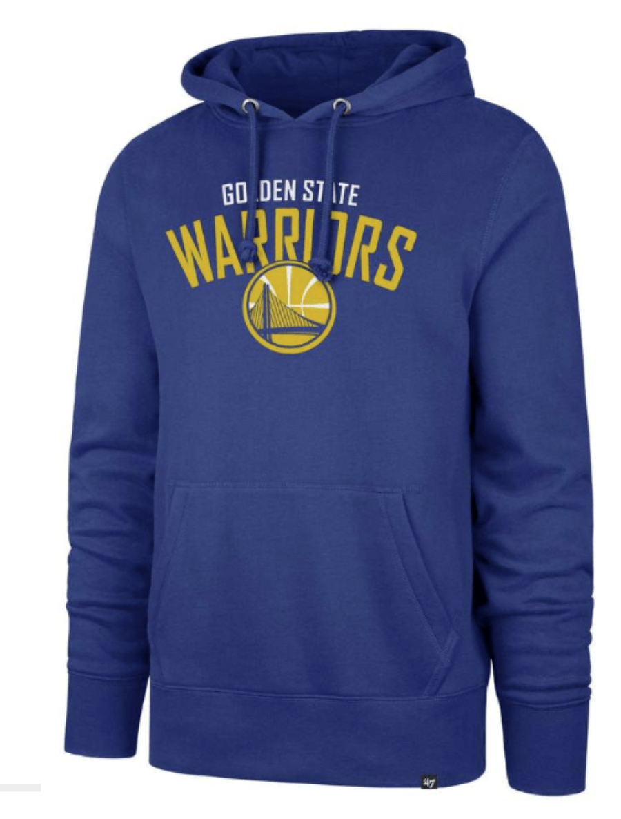 Mens Golden State Warriors '47 Brand Ontario Outrush Headline Hoodie product image 1, provided for visual reference and
