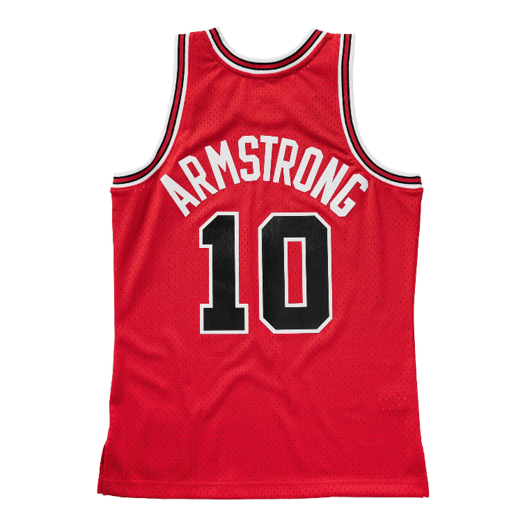 Mens Chicago Bulls B.J. Armstrong Mitchell & Ness Red 1990-91 Hardwood Classics Swingman Jersey product image 3, provided