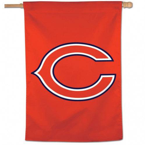 Chicago Bears Orange Vertical 28X40 Flag By Wincraft product image 1, provided for visual reference and product detail review