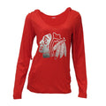 Chicago Blackhawks Fusion Hooded Knit Top for Women product image 1, provided for visual reference and product detail review