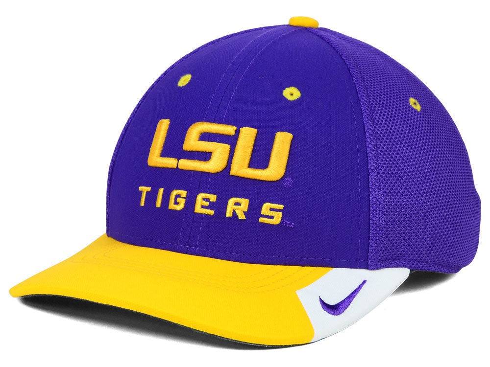 LSU Tigers Nike Conference Legacy 91 Performance Flex Hat product image 1, provided for visual reference and product detail