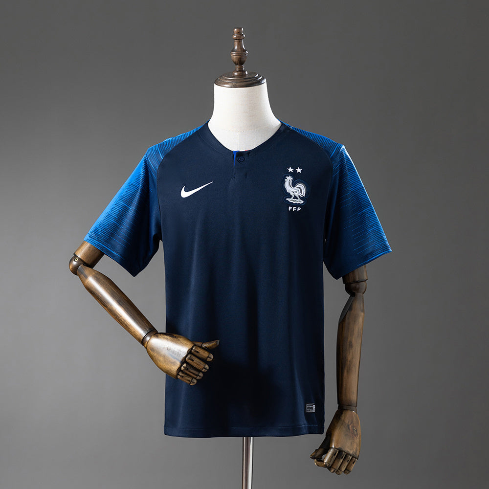 France Home Jersey 2018 World Cup Retro Football Kit Soccer product image 1