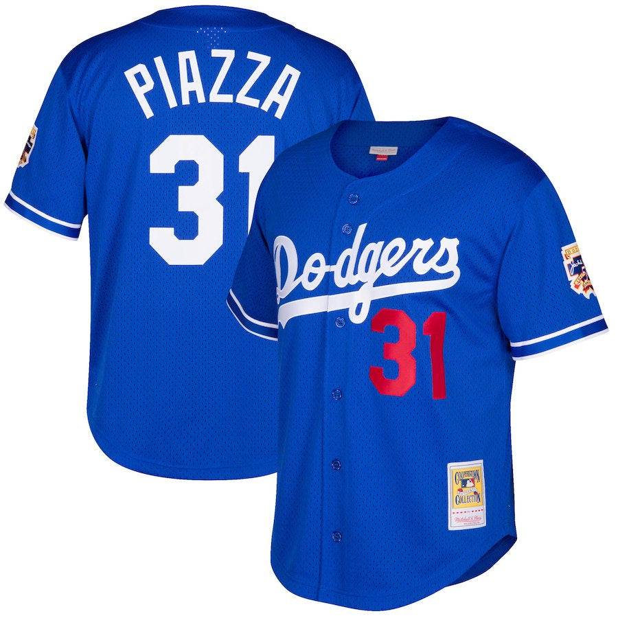 Los Angeles Dodgers Mike Piazza Mitchell & Ness Royal Cooperstown Collection Mesh Batting Practice Jersey for Men product