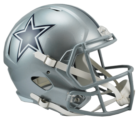 Dallas Cowboys Full Size Replica Speed Helmet product image 1, provided for visual reference and product detail review