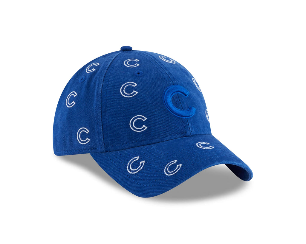 Womens Chicago Cubs Logo Scatter Adjustable 9TWENTY New Era Hat product image 3, provided for visual reference and product