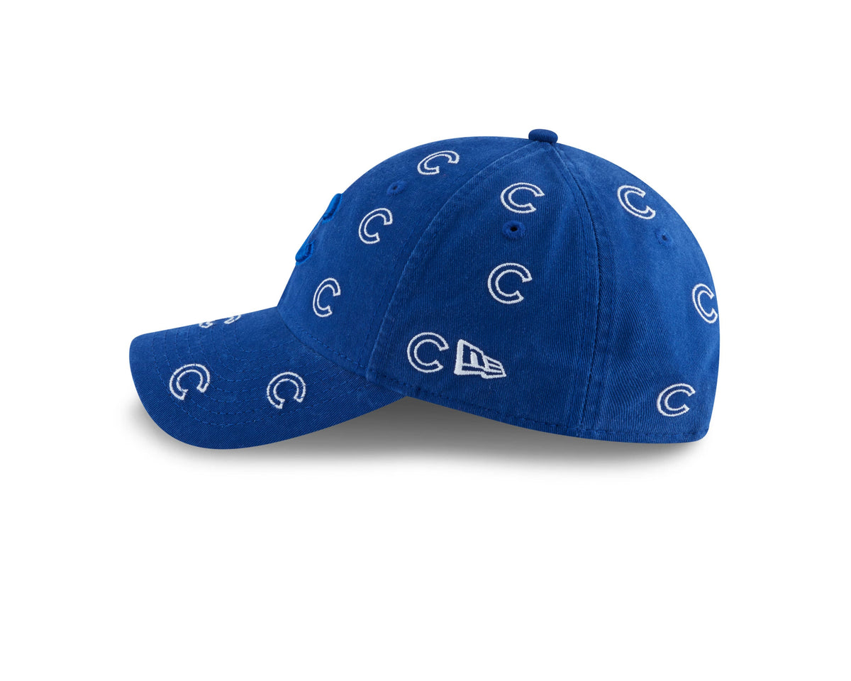Womens Chicago Cubs Logo Scatter Adjustable 9TWENTY New Era Hat product image 4, provided for visual reference and product