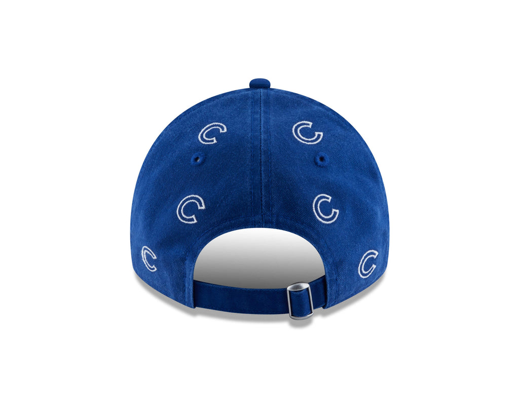 Womens Chicago Cubs Logo Scatter Adjustable 9TWENTY New Era Hat product image 6, provided for visual reference and product