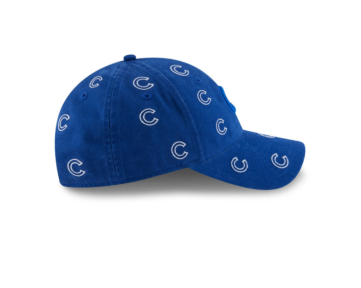 Womens Chicago Cubs Logo Scatter Adjustable 9TWENTY New Era Hat product image 5, provided for visual reference and product