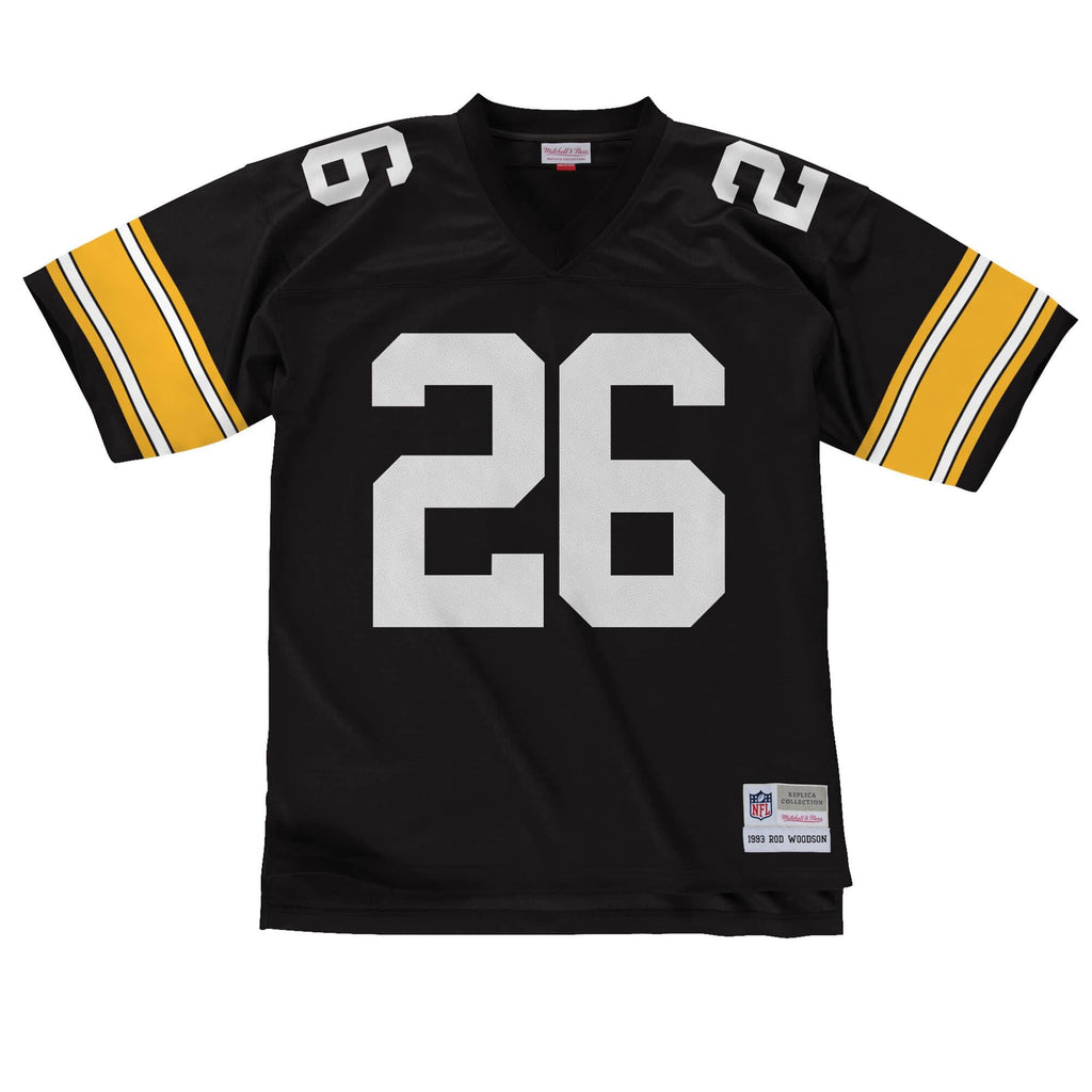 Pittsburgh Steelers Rod Woodson Mitchell & Ness Black Legacy Replica Jersey for Men product image 2, provided for visual