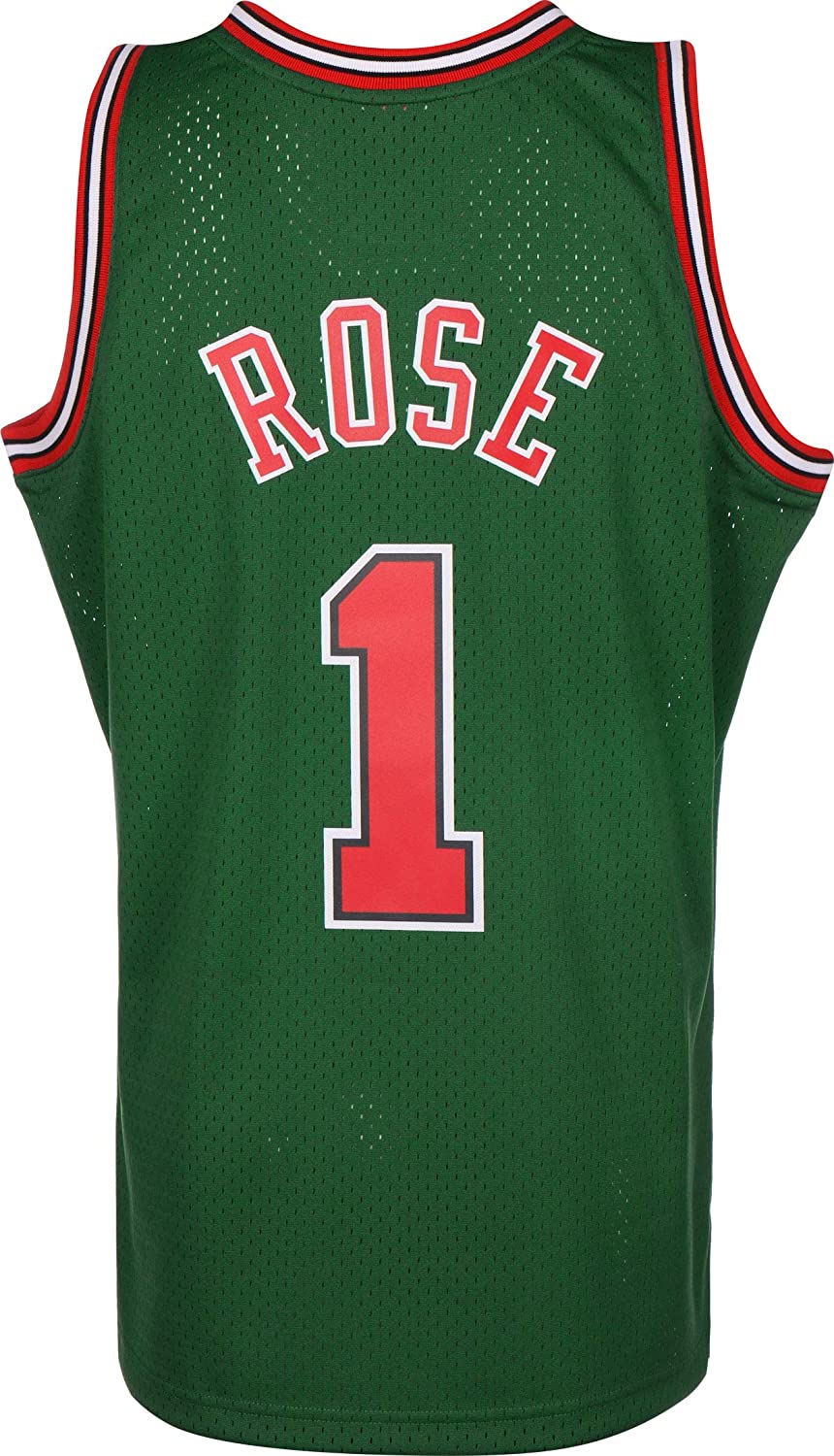 Chicago Bulls Derrick Rose Mitchell & Ness Green 2008-09 Hardwood Classics Swingman Jersey for Men product image 2, provided