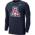 Arizona Wildcats Long Sleeve Navy College Nike Dri-Fit T-Shirt for Men product image 1, provided for visual reference and