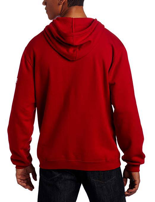 NCAA Men Nebraska Cornhuskers Playbook Fleece Red Hoodie product image 2, provided for visual reference and product detail