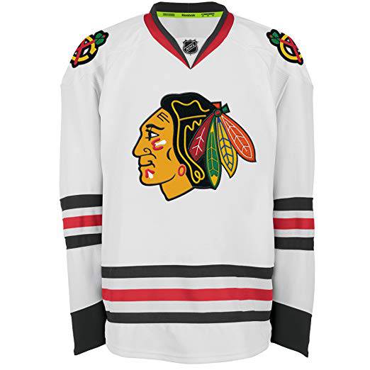 Mens Chicago Blackhawks Corey Crawford Edge 2 Authentic Road Jersey by Reebok product image 2, provided for visual reference