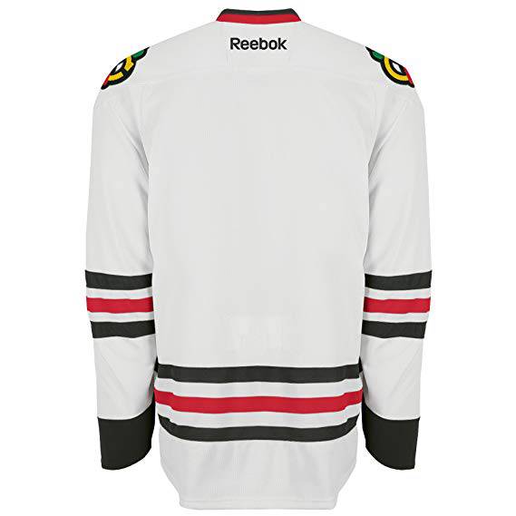 Mens Chicago Blackhawks Edge 2 Authentic Road Blank Jersey product image 2, provided for visual reference and product detail