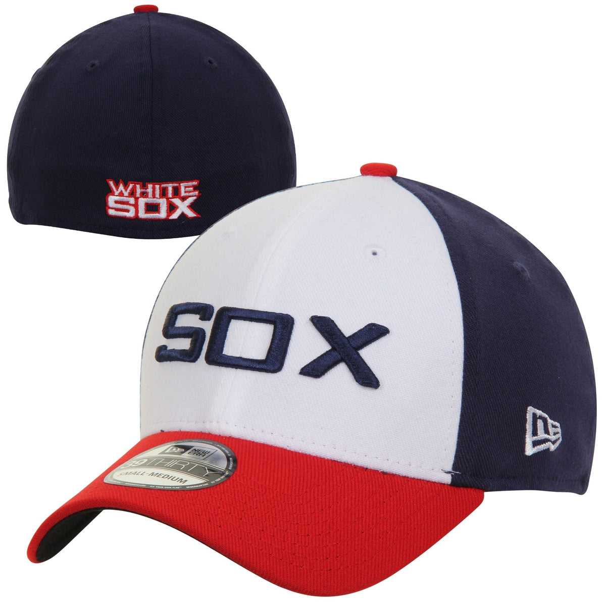 Junior Chicago White Sox New Era Sunday Home Alternate Team Classic 39THIRTY Flex Hat product image 1, provided for visual