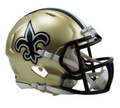 New Orleans Saints Speed Mini Helmet product image 1, provided for visual reference and product detail review