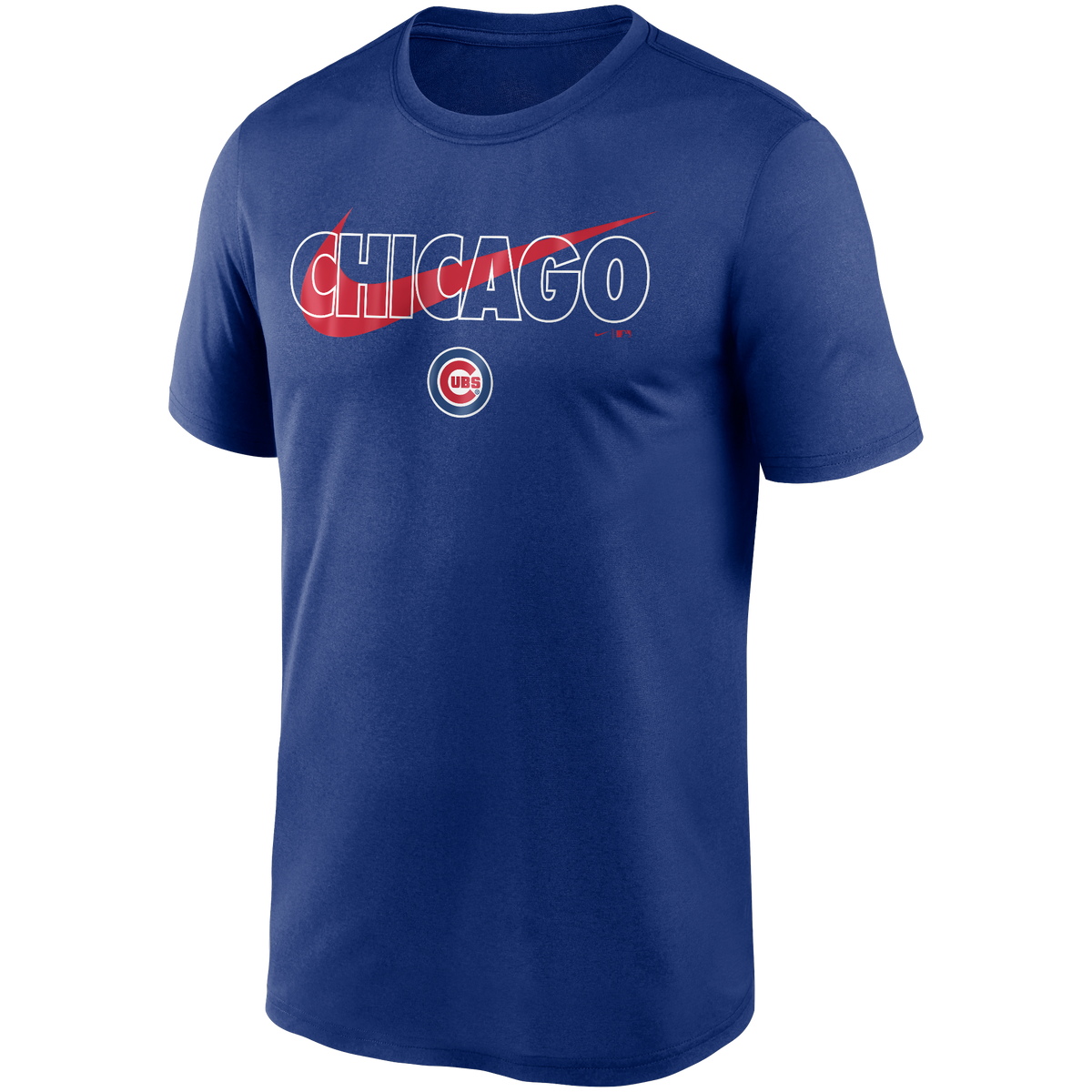 Chicago Cubs Royal Nike City Swoosh Dri-Fit T-Shirt for Men product image 1, provided for visual reference and product