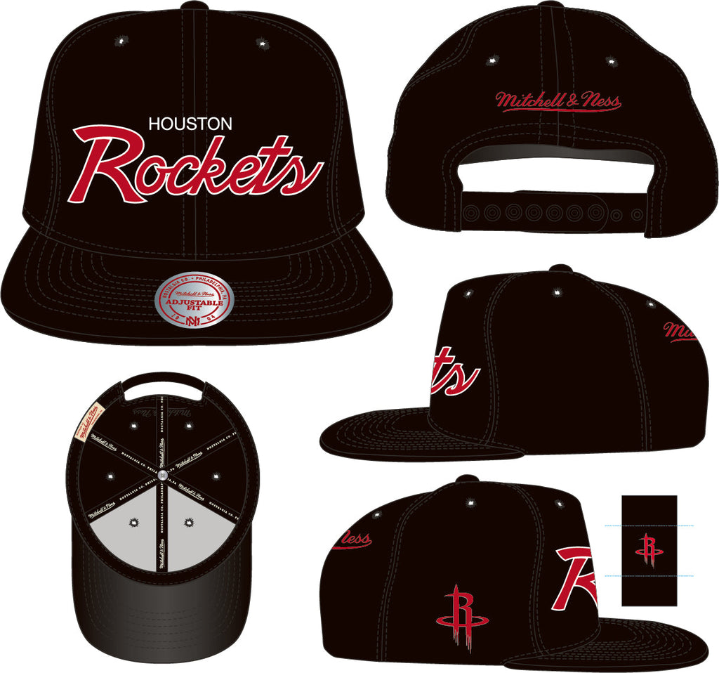 Houston Rockets Black NBA Sports Specialty Snapback Adjustable Hat for Men product image 3, provided for visual reference