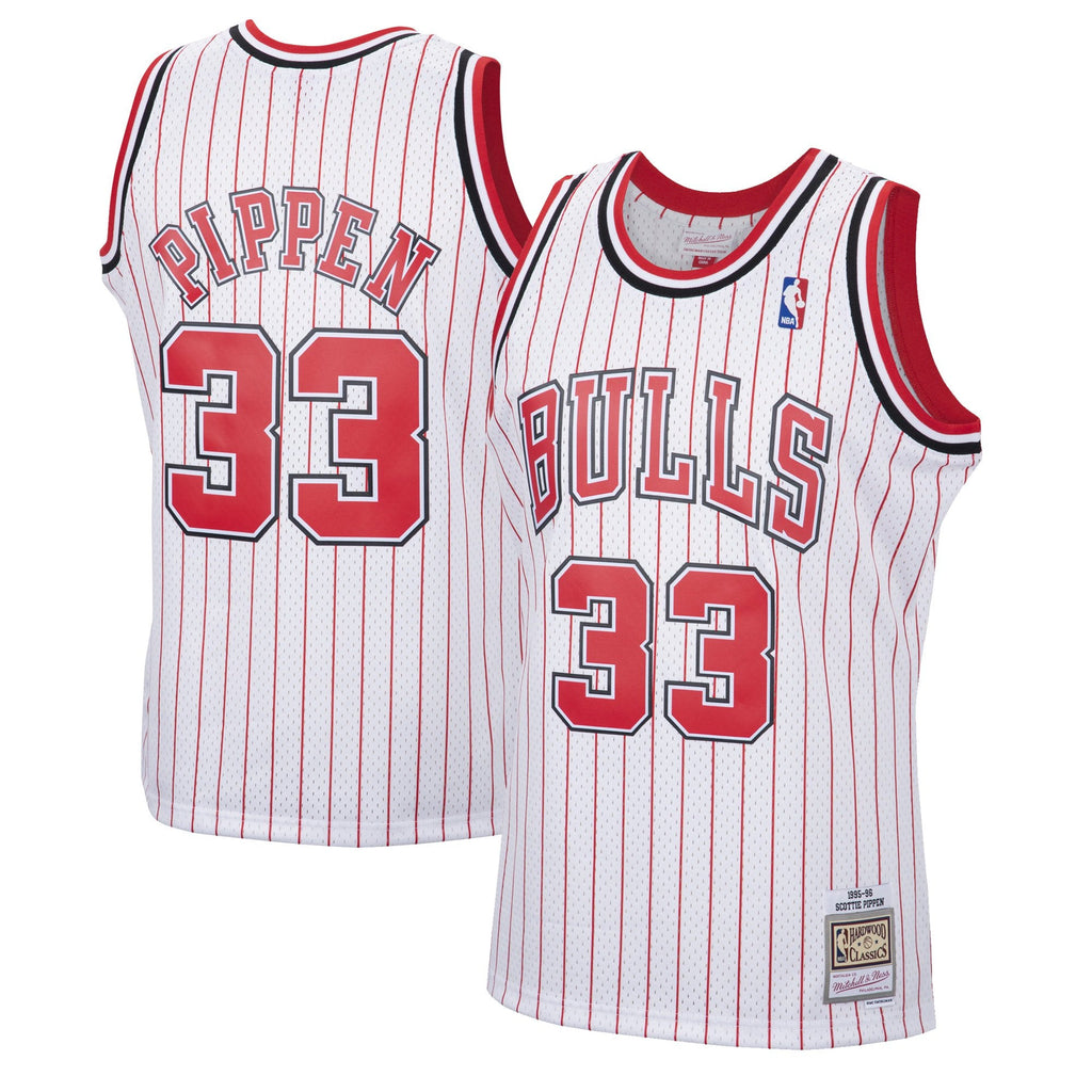 Scottie Pippen Chicago Bulls Mitchell & Ness 1995-96 Hardwood Classics Reload Swingman Jersey - White for Men product image