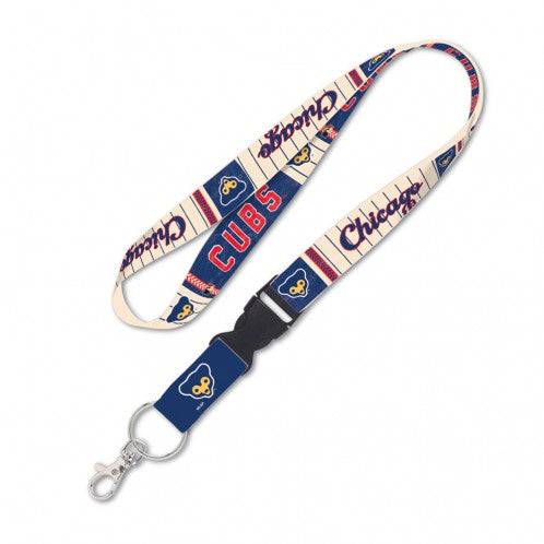 Chicago Cubs 1969 Logo Cooperstown Collection 1" Lanyard With Detachable Buckle product image 1, provided for visual