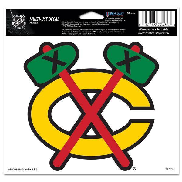 Chicago Blackhawks 5X6 Multi Use Decal By Wincraft product image 1, provided for visual reference and product detail review