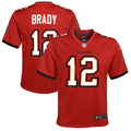 Youth Tampa Bay Buccaneers Tom Brady Nike Red Game Jersey product image 1, provided for visual reference and product detail