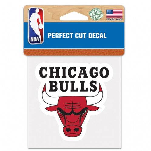 Chicago Bulls 4X4 Perfect Cut Decal product image 1, provided for visual reference and product detail review