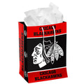 Chicago Blackhawks Medium Gift Bag by Forever Collectibles product image 1, provided for visual reference and product detail