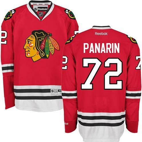 Mens Chicago Blackhawks Artemi Panarin Edge 2 Authentic Home Jersey by Reebok product image 1, provided for visual reference