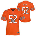 Youth Nike Khalil Mack Alternate Orange Chicago Bears Game Jersey product image 1, provided for visual reference and product