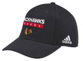 Men’s Chicago Blackhawks Authentic Collection Foxtrot Structured Flex Fit Hat By Adidas product image 1, provided for visual