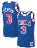 Philadelphia 76ers Allen Iverson Mitchell & Ness Royal 1996-97 Hardwood Classics Swingman Jersey for Men product image 1,