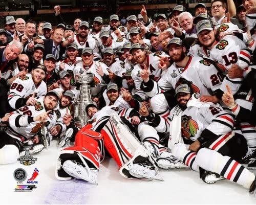 NHL Chicago Blackhawks 2013 Stanley Cup Championship Team Celebration Photo product image 1, provided for visual reference