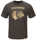 Chicago Blackhawks Charcoal Hours and Hours T-Shirt for Men product image 1, provided for visual reference and product