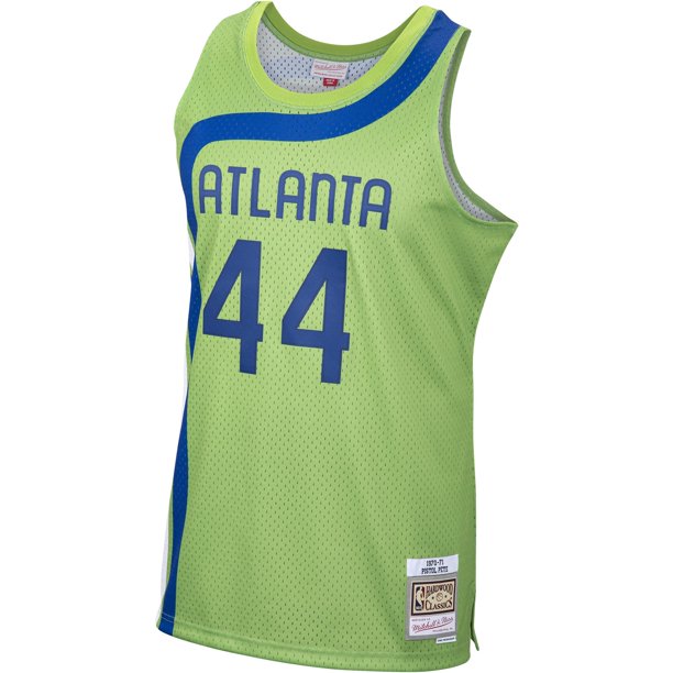 Atlanta Hawks Green "Pistol" Pete Maravich Mitchell & Ness 1970-71 Hardwood Classics Swingman Jersey for Men product image