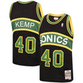 Shawn Kemp Seattle SuperSonics Mitchell & Ness Black 1994-95 Hardwood Classics Reload Swingman Jersey for Men product image