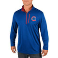 Chicago Cubs Royal Half-Zip Pullover Top by Majestic for Men product image 1, provided for visual reference and product