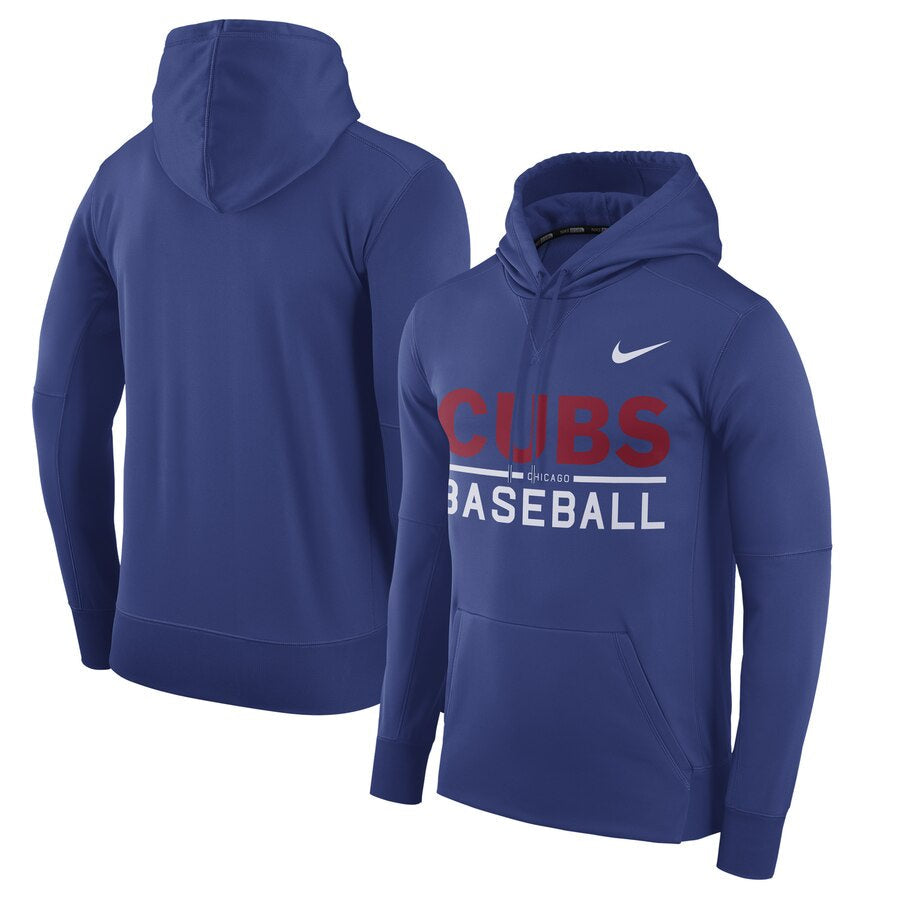 Nike Royal Chicago Cubs Pullover Hoodie for Men product image 1, provided for visual reference and product detail review