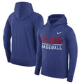 Nike Royal Chicago Cubs Pullover Hoodie for Men product image 1, provided for visual reference and product detail review