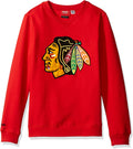 Youth Chicago Blackhawks Red Primary Logo Crew Neck Reebok Sweatshirt product image 1, provided for visual reference and