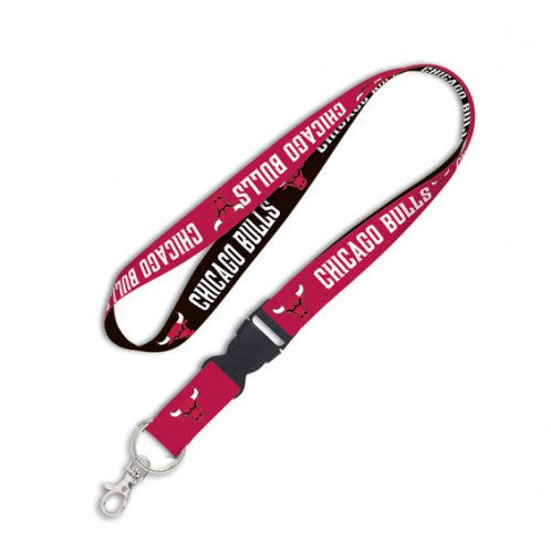 Chicago Bulls Double Sided Lanyard With Detachable Buckle By Wincraft product image 1, provided for visual reference and