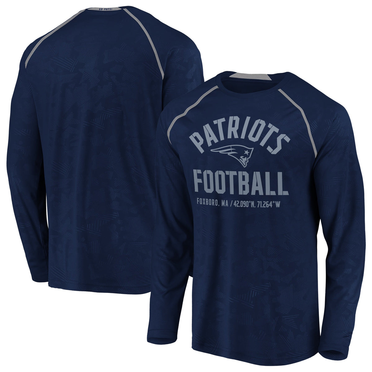New England Patriots Team Destination Long Sleeve Fanatics Performance T-Shirt for Men product image 1, provided for visual