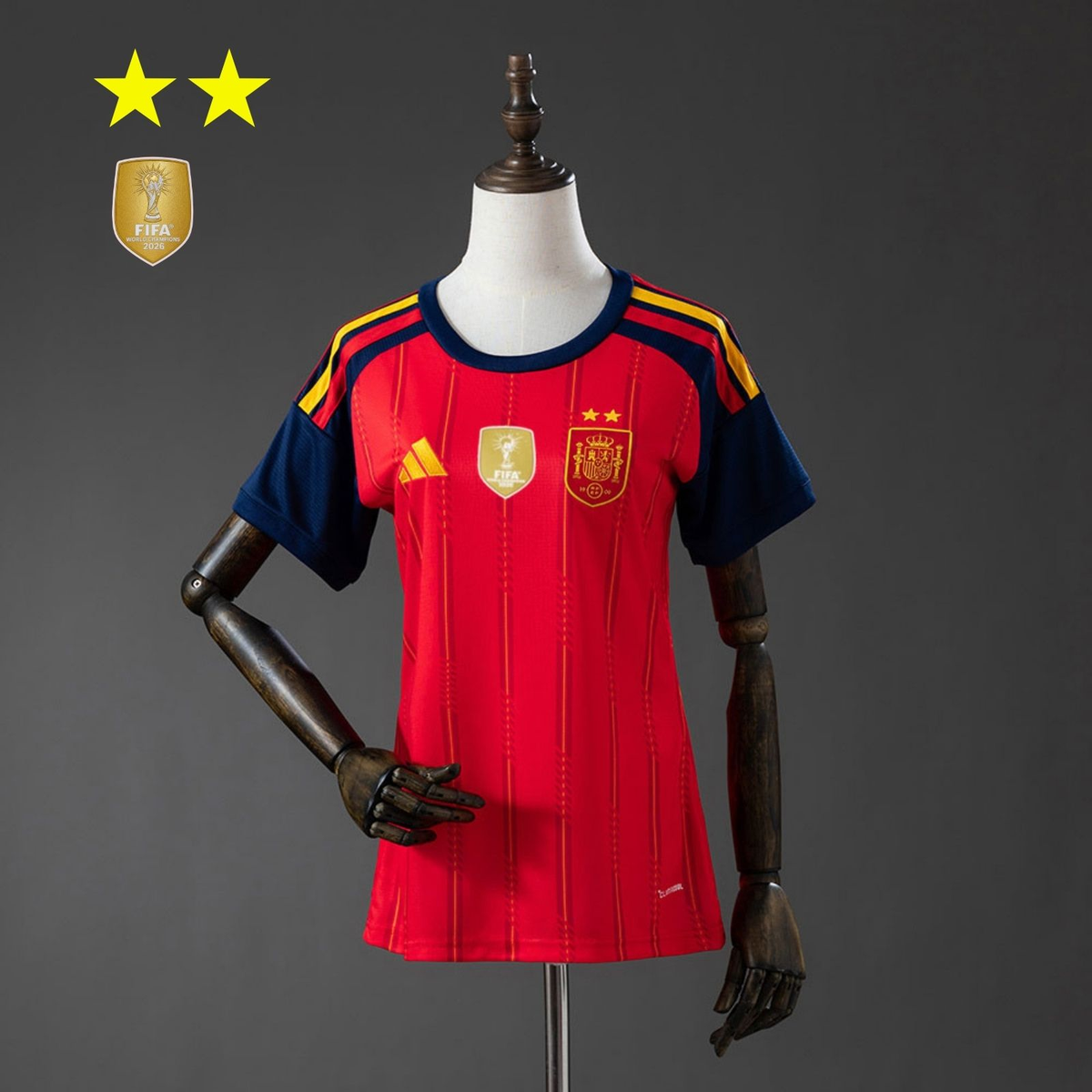 2-Star Women Spain Home Jersey 2026 World Cup Champion product image 1