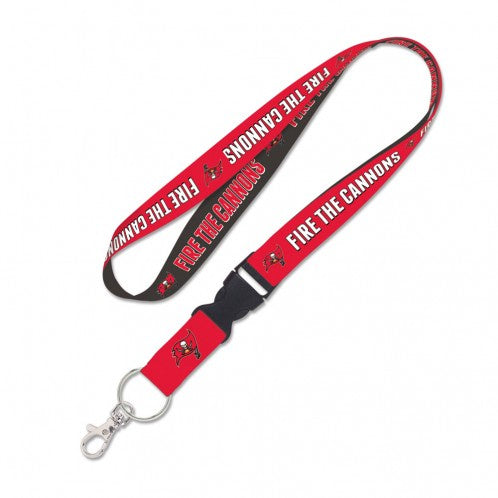 Tampa Bay Buccaneers 1" Lanyard with Detachable Buckle By Wincraft product image 1, provided for visual reference and