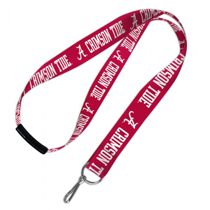 Alabama Crimson Tide Double Sided Lanyard With Detachable Buckle By Wincraft product image 1, provided for visual reference
