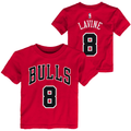 Child Zach Lavine Chicago Bulls Name And Number T-Shirt product image 1, provided for visual reference and product detail