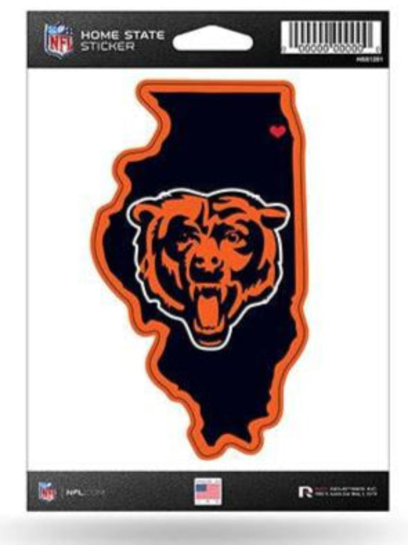 Chicago Bears Home State Decal By Rico product image 1, provided for visual reference and product detail review