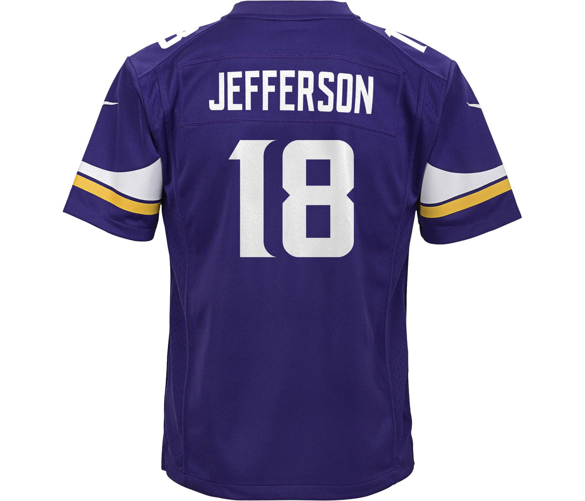 Youth Justin Jefferson Minnesota Vikings Purple Nike Game Jersey product image 3, provided for visual reference and product